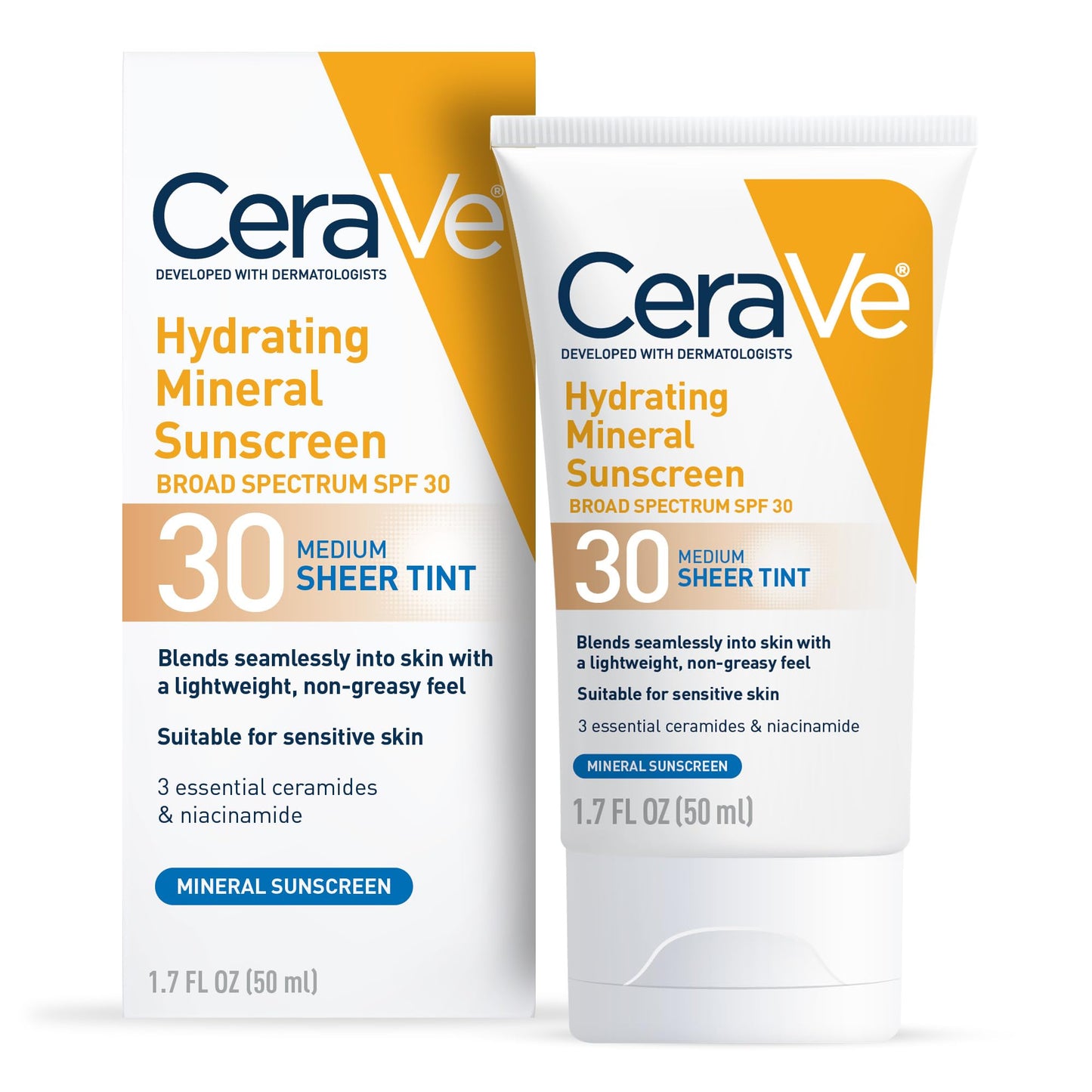 CeraVe - Hydrating Mineral Sunscreen SPF30 (teinté)